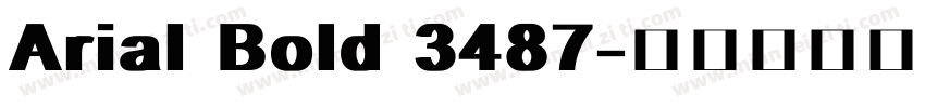 Arial Bold 3487字体转换